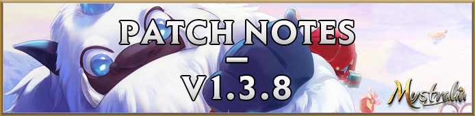 Patch Notes 1.3.8