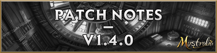 Patch Notes 1.4.0